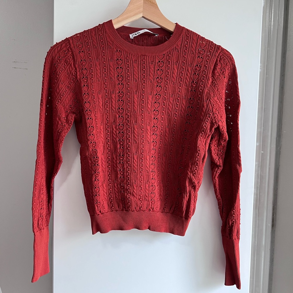 Zara Copper long sleeve sweater